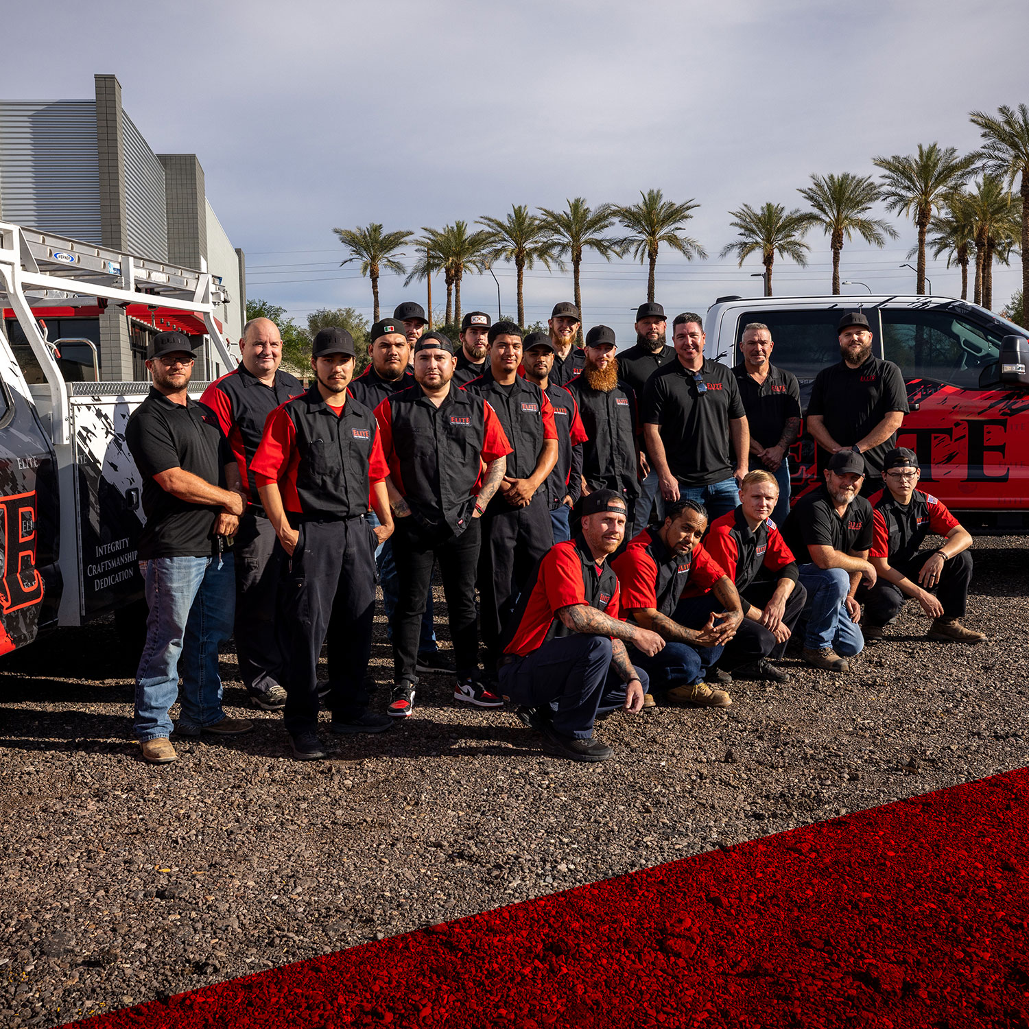Elite Pest technician servicing a Gilbert, AZ home